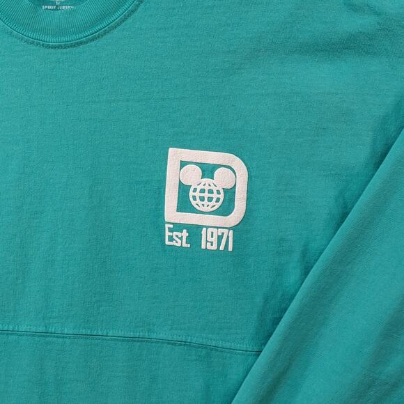 Walt Disney World Spirit Jersey Green White Logo Disney Parks Adult Size Small - Picture 16 of 16